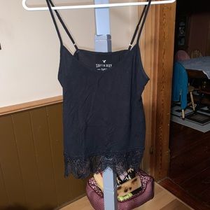 American Eagle soft and sexy tank with lace at bottom. Size xs. Freshly washed.